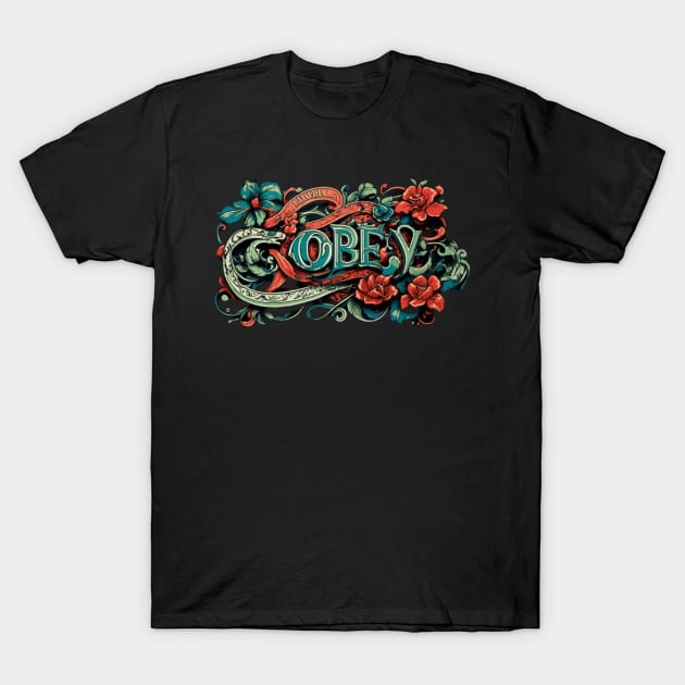 Obey T-Shirt by SpottydoggCreatives